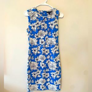 Banana Republic Blue and White Floral Dress